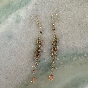Elegant Gold Dangle Earrings